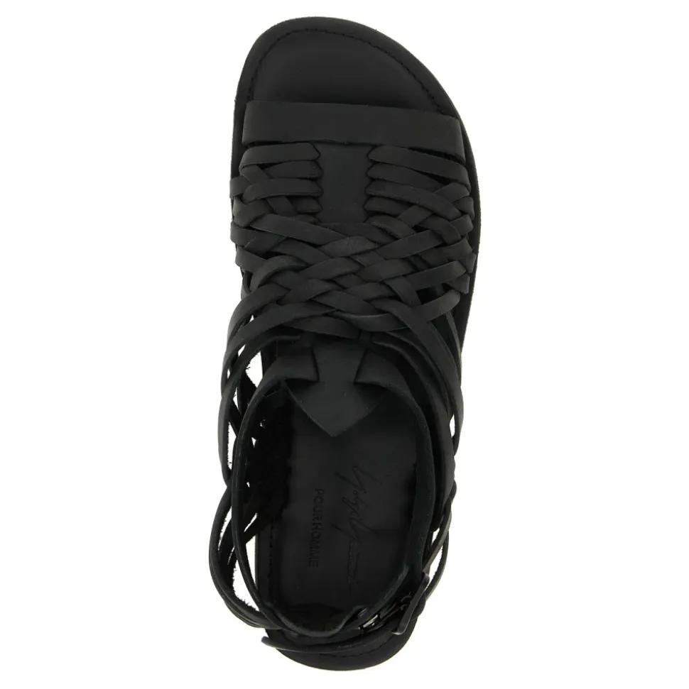 Sandalias de Cuero Trenzado