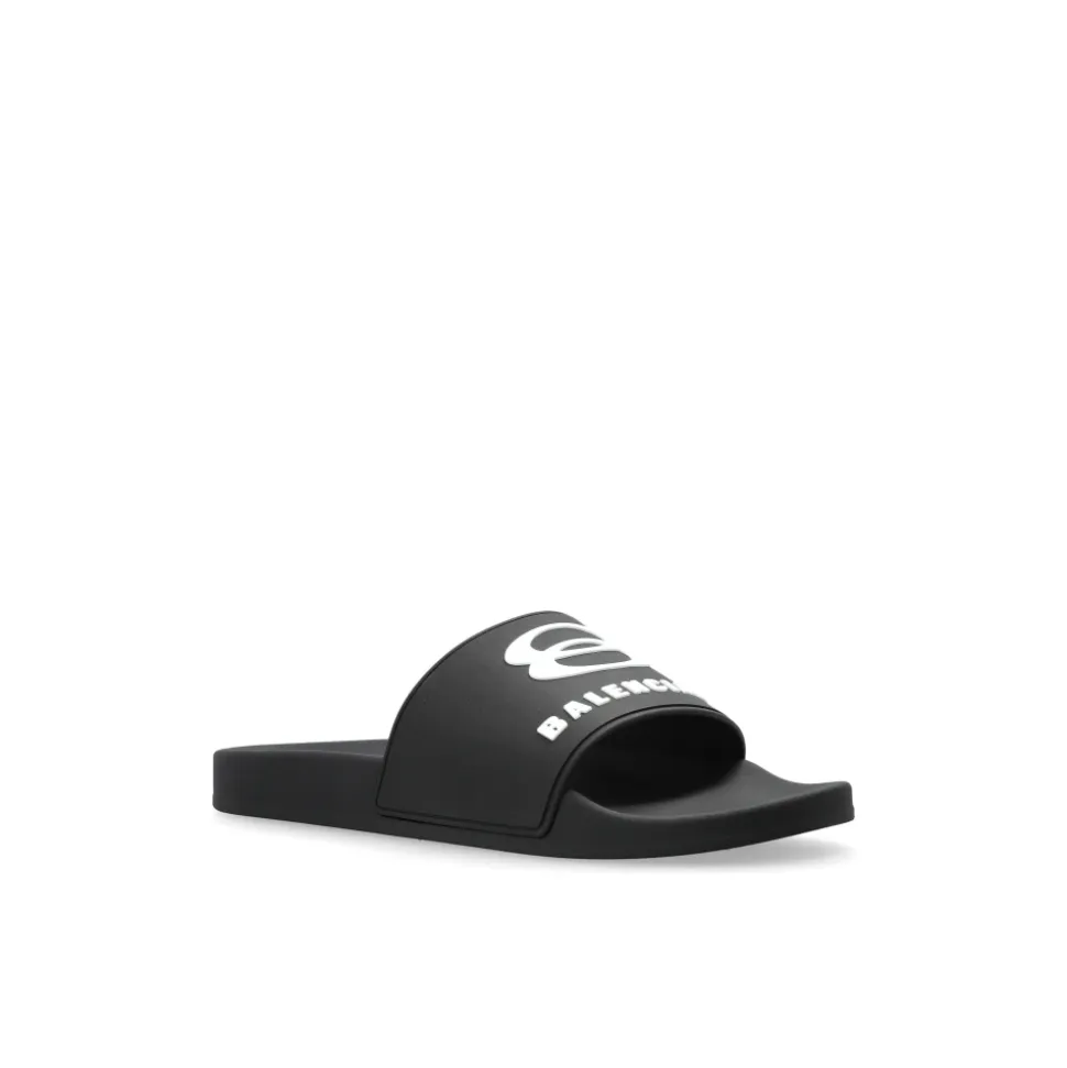 Sandalias de goma con logo