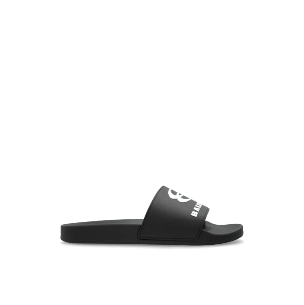 Sandalias de goma con logo