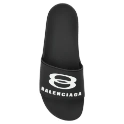 Sandalias de goma con logo