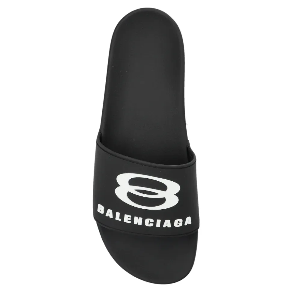 Sandalias de goma con logo