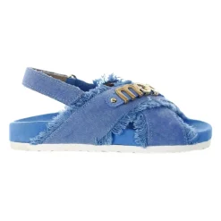 Sandalias de Niños en Denim Azul Hechas a Mano