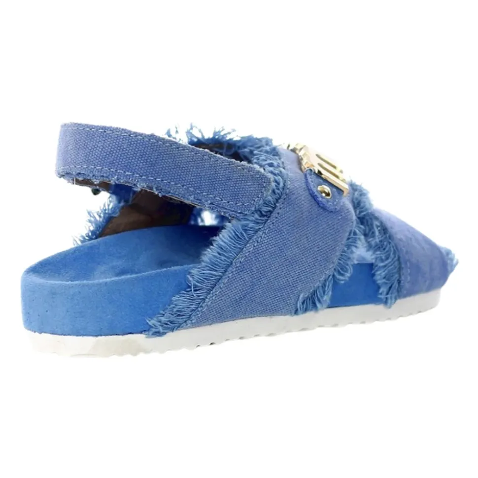 Sandalias de Niños en Denim Azul Hechas a Mano