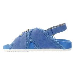 Sandalias de Niños en Denim Azul Hechas a Mano