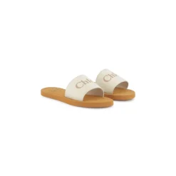 Sandalias Marfil Almendra Punta Abierta