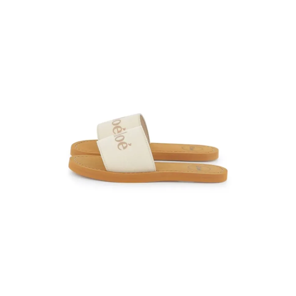 Sandalias Marfil Almendra Punta Abierta