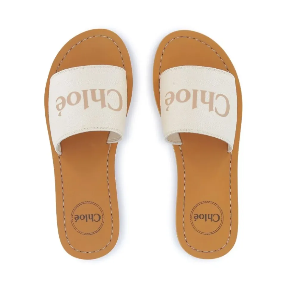 Sandalias Marfil Almendra Punta Abierta