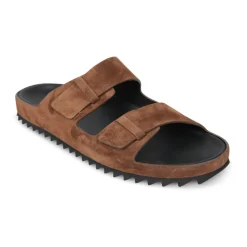 Sandalias Marrones con Hebilla Doble