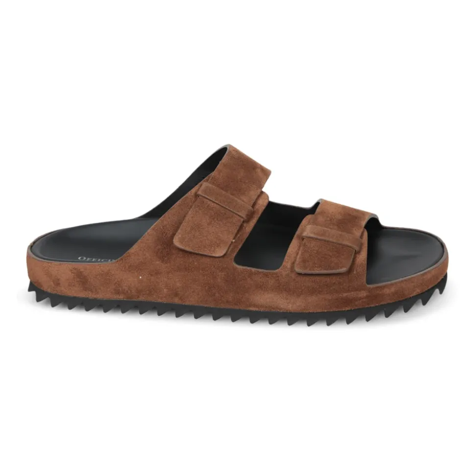 Sandalias Marrones con Hebilla Doble