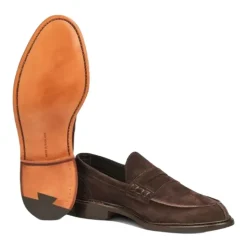 Sandalias Mocasín de Ante Marrón