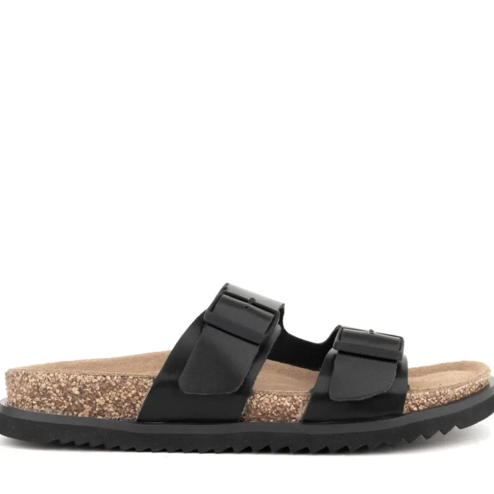 sandalias negras casuales