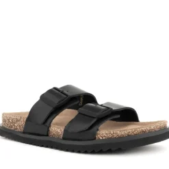 sandalias negras casuales