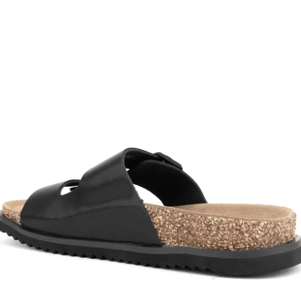 sandalias negras casuales