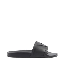 Sandalias Negras con Logo V