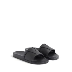 Sandalias Negras con Logo V