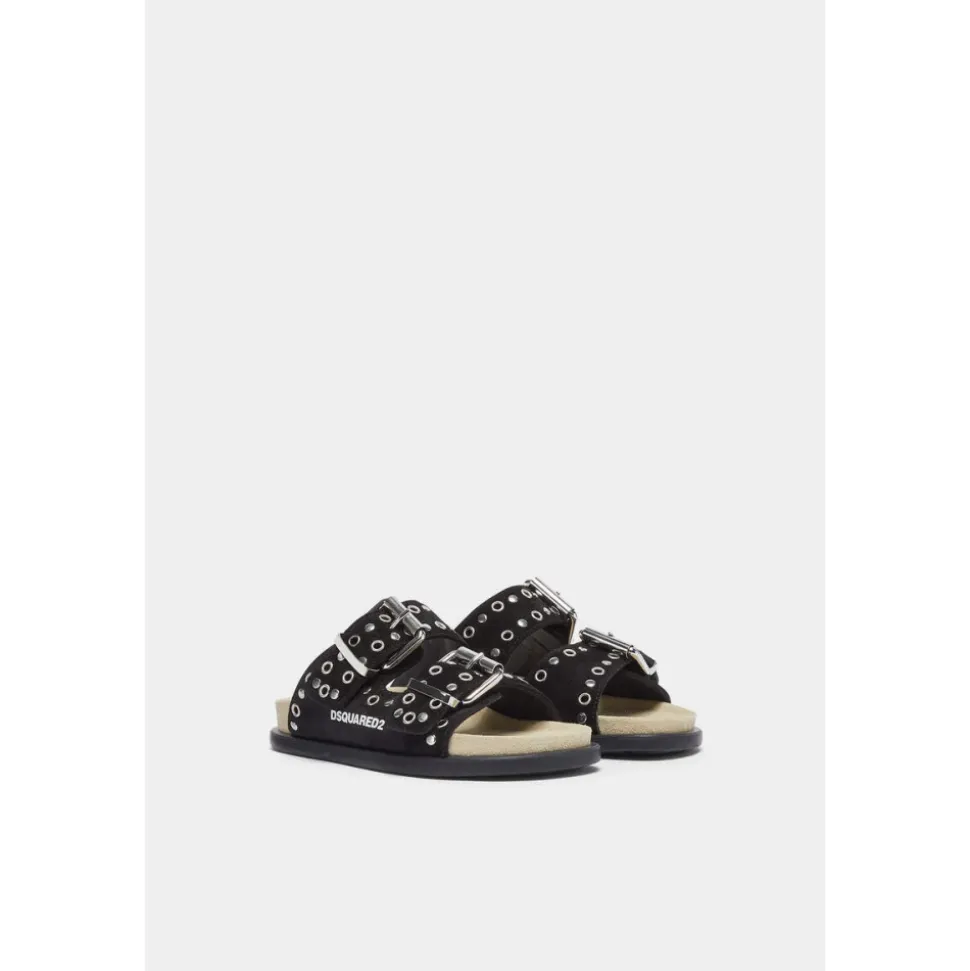 Sandalias Negras de Moda para Niños