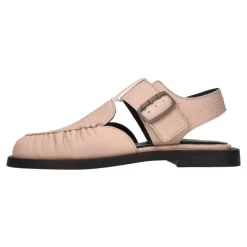 Sandalias Planas de Piel