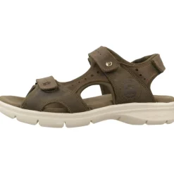 Sandalias planas elegantes con correa adhesiva