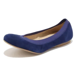 Sapphire Suede Ballerina Flats Zapatos