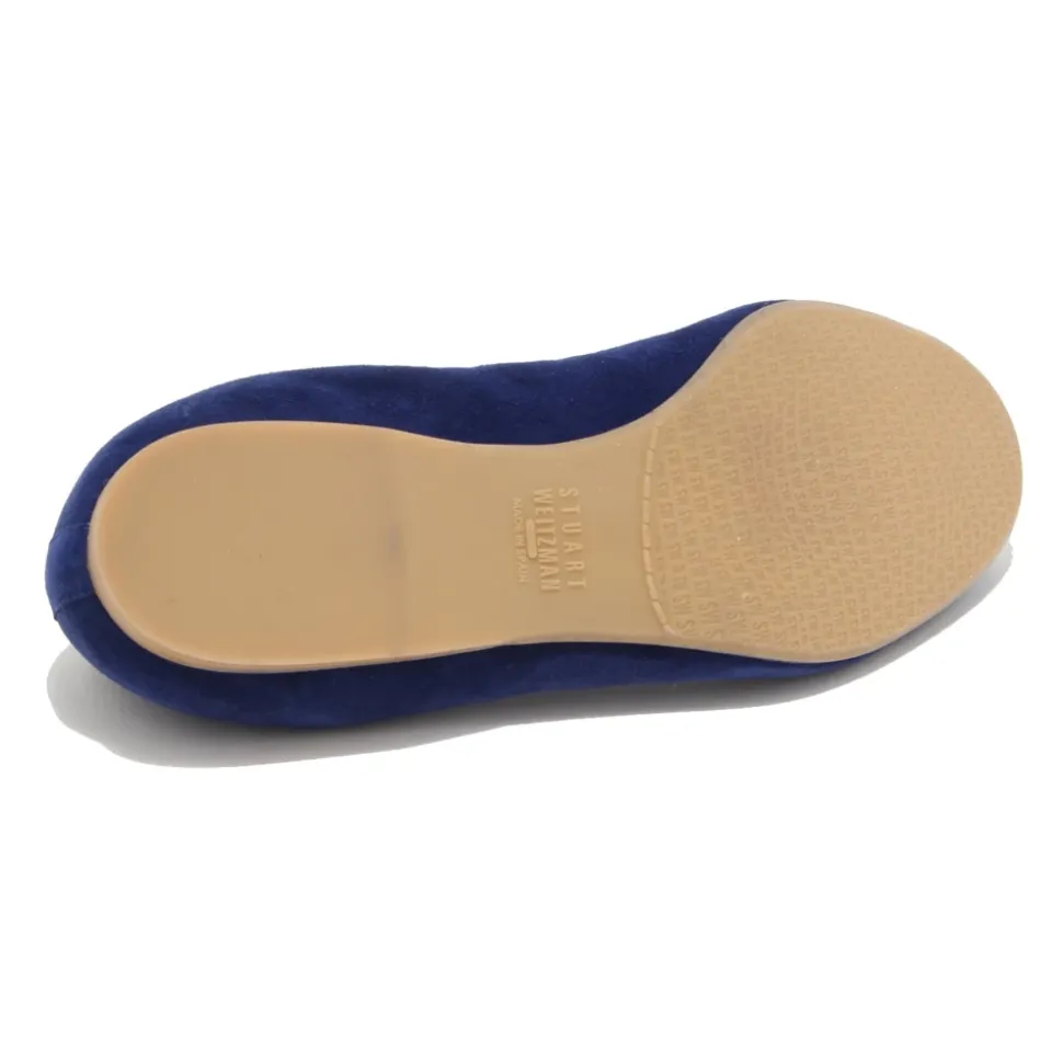 Sapphire Suede Ballerina Flats Zapatos