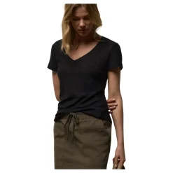 Sheer Slub Casual V Neck