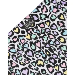 Shorts Infantiles Leopard Hearts con Detalles Rosas