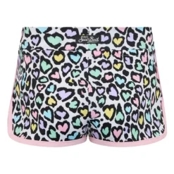 Shorts Infantiles Leopard Hearts con Detalles Rosas