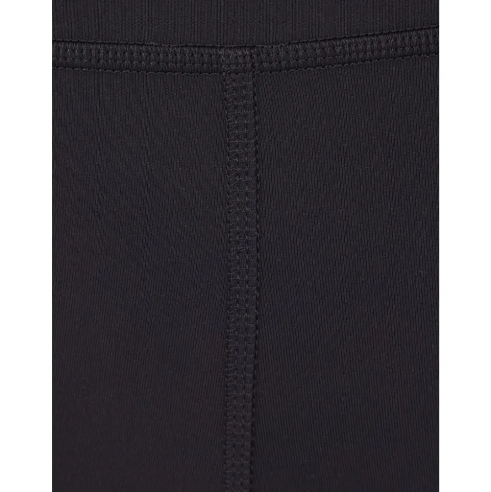 Shorts negros con logo de cintura alta