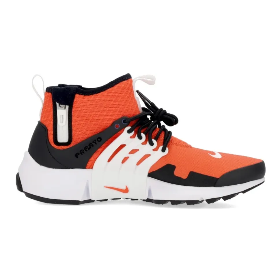 Sneaker Mid Utility Naranja