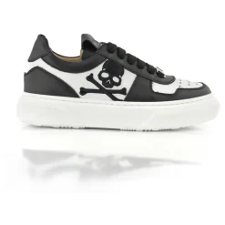Sneakers Box Sole Lace Embroidery Skull