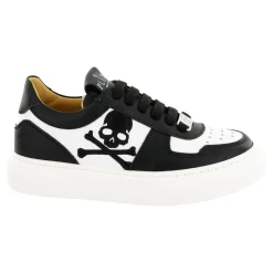 Sneakers Box Sole Lace Embroidery Skull