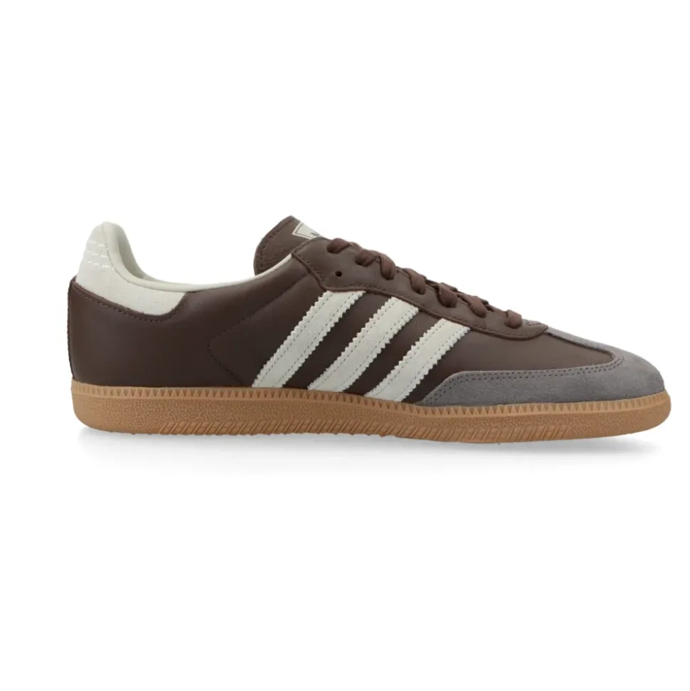 Sneakers Clásicas Samba OG Marrón Gris Oro