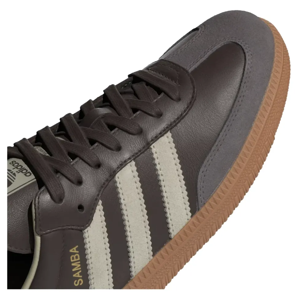 Sneakers Clásicas Samba OG Marrón Gris Oro