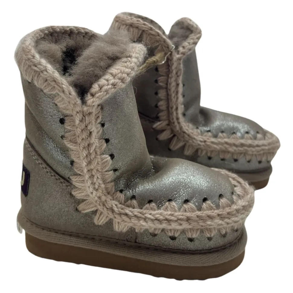 Sneakers Eskimo Lurex Gris Contemporáneo