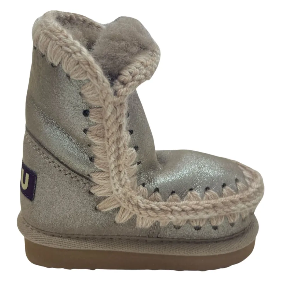 Sneakers Eskimo Lurex Gris Contemporáneo