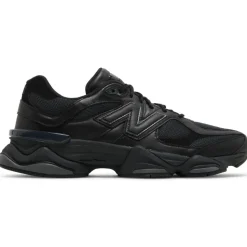 Sneakers unisex de cuero negro 9060