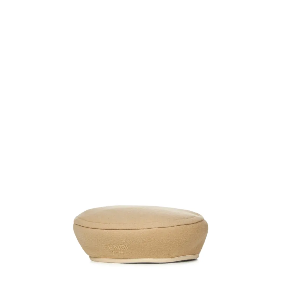 Sombrero Beige con Dobladillo Asimétrico