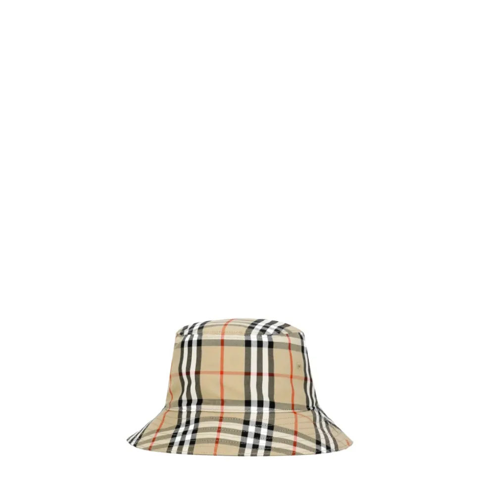 Sombrero de cubo Check Cotton