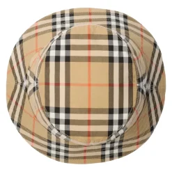 Sombrero de pescador de algodón a cuadros