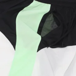 Starting5 Pantalones Cortos de Baloncesto Negro/Blanco/Verde