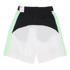 Starting5 Pantalones Cortos de Baloncesto Negro/Blanco/Verde
