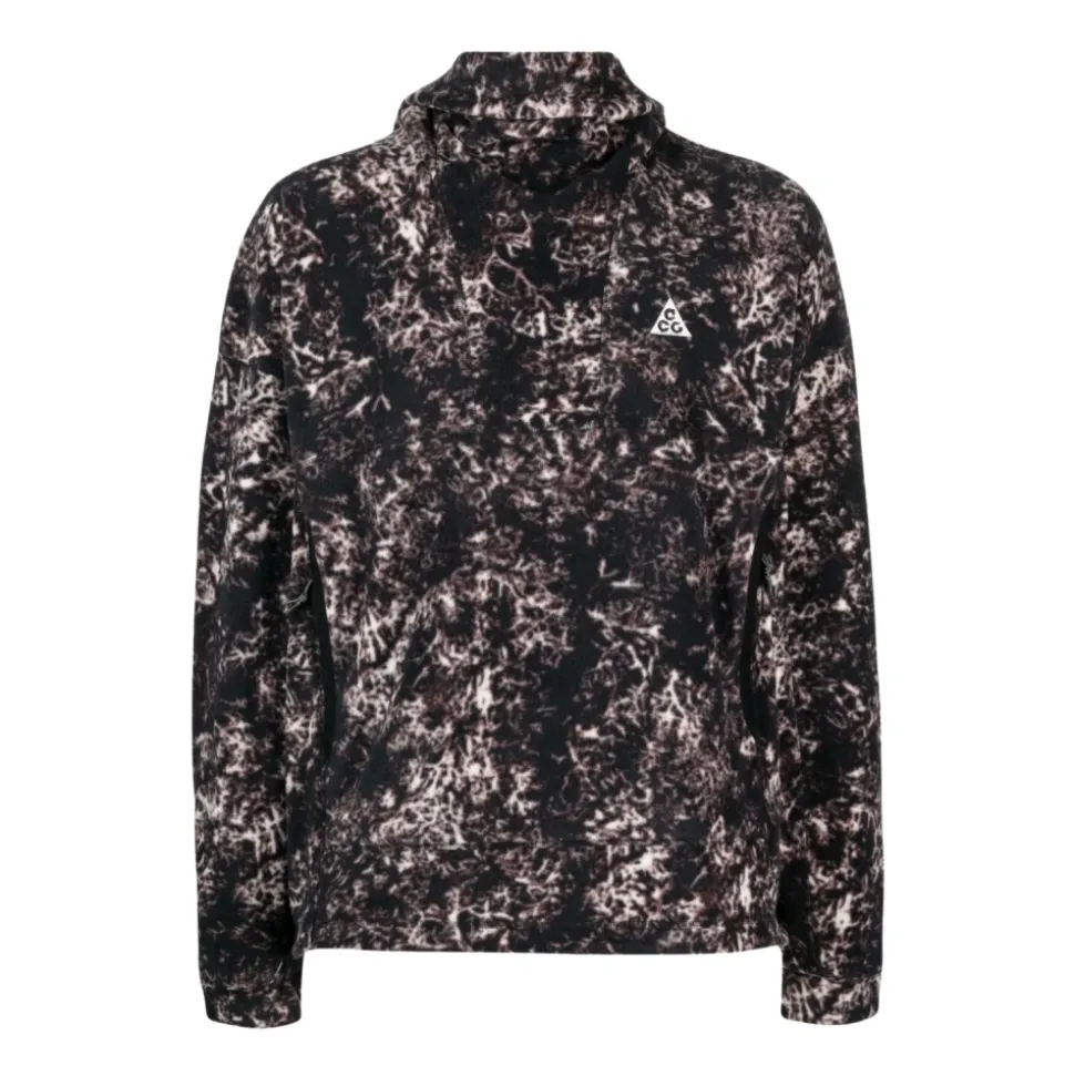 Sudadera con Capucha de Estampado Abstracto