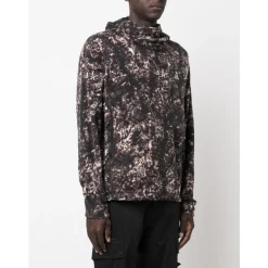 Sudadera con Capucha de Estampado Abstracto