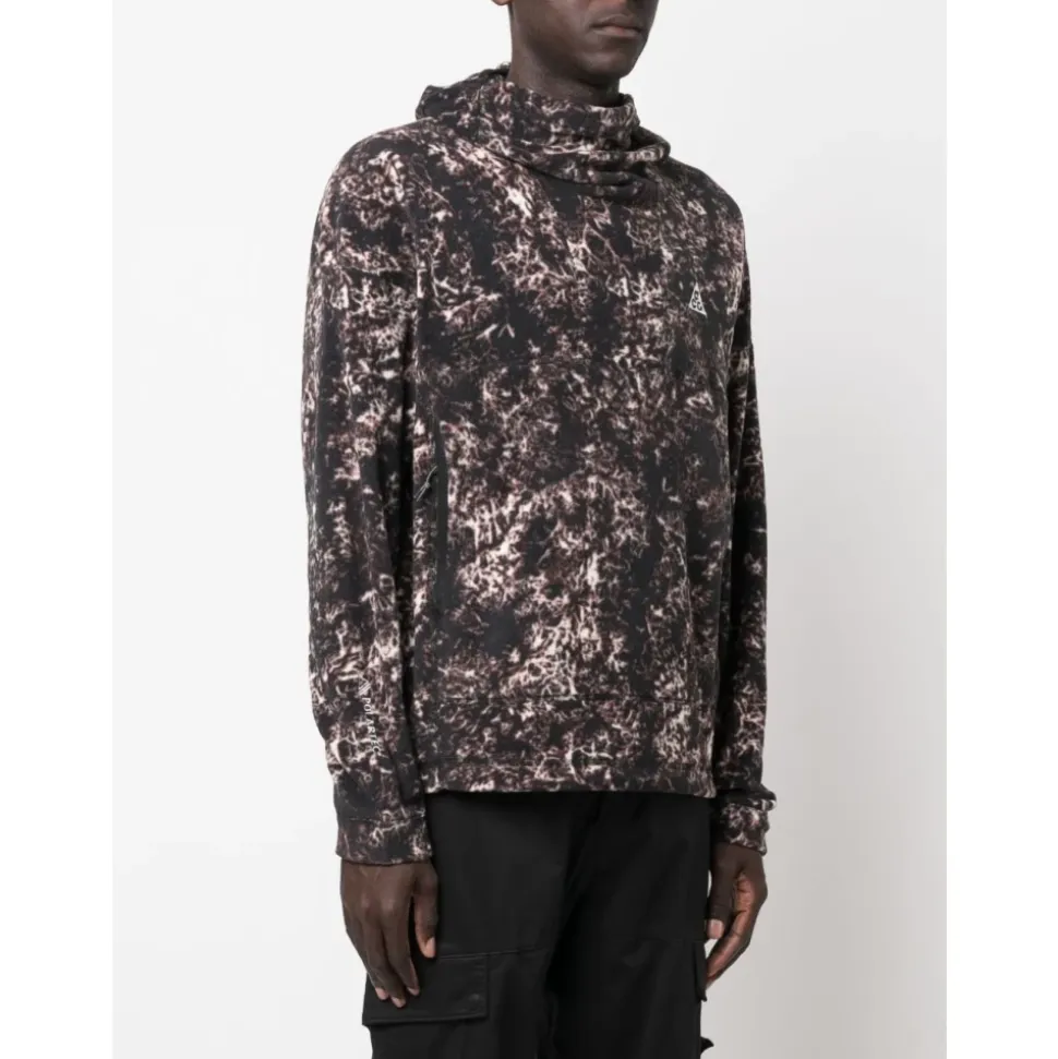 Sudadera con Capucha de Estampado Abstracto