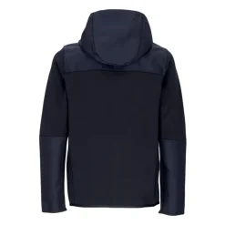 Sudadera con capucha y cremallera de forro polar técnico Negro
