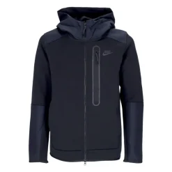 Sudadera con capucha y cremallera de forro polar técnico Negro