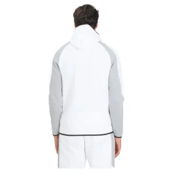 Sudadera con Cremallera Blanca Evostripe Hombre