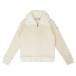 Sudadera con Cremallera Completa y Cuello de Pelo Sintético