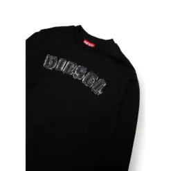 Sudadera con cuello redondo, logo y puños elásticos