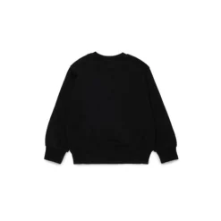 Sudadera con cuello redondo, logo y puños elásticos